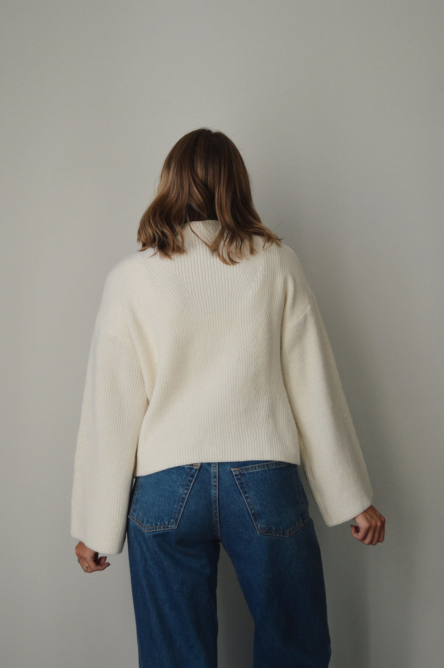 SALT BELL SLEEVE SWEATER
