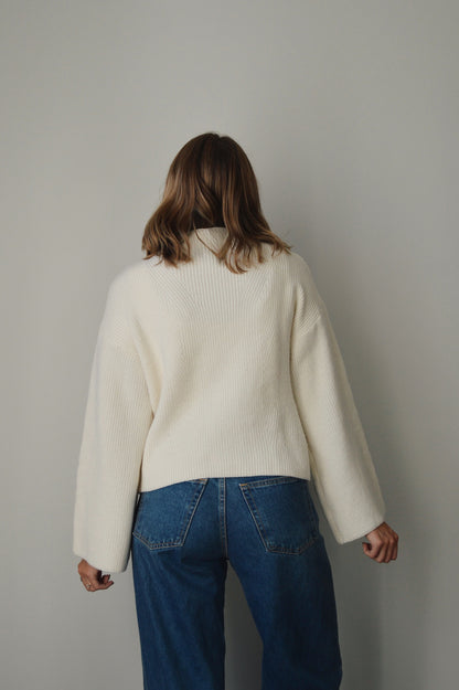 SALT BELL SLEEVE SWEATER