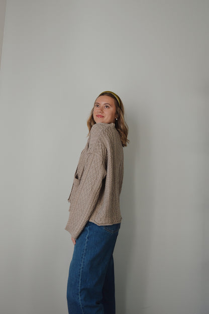 WALNUT CREEK CABLE KNIT CARDIGAN
