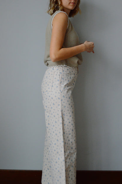 FORGET ME NOT FLORAL PANTS