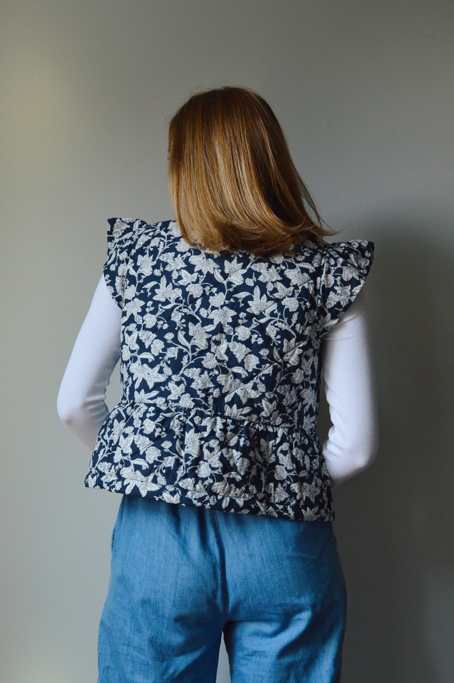 MIDNIGHT FLORAL VEST
