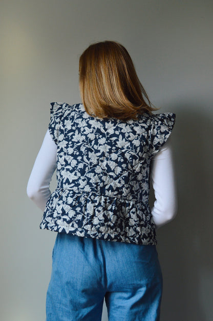 MIDNIGHT FLORAL VEST