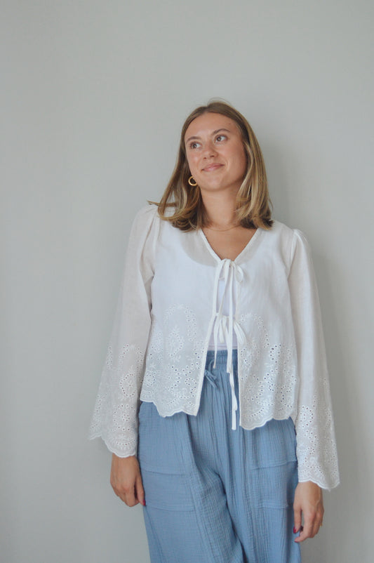BOWIE EYELET TOP