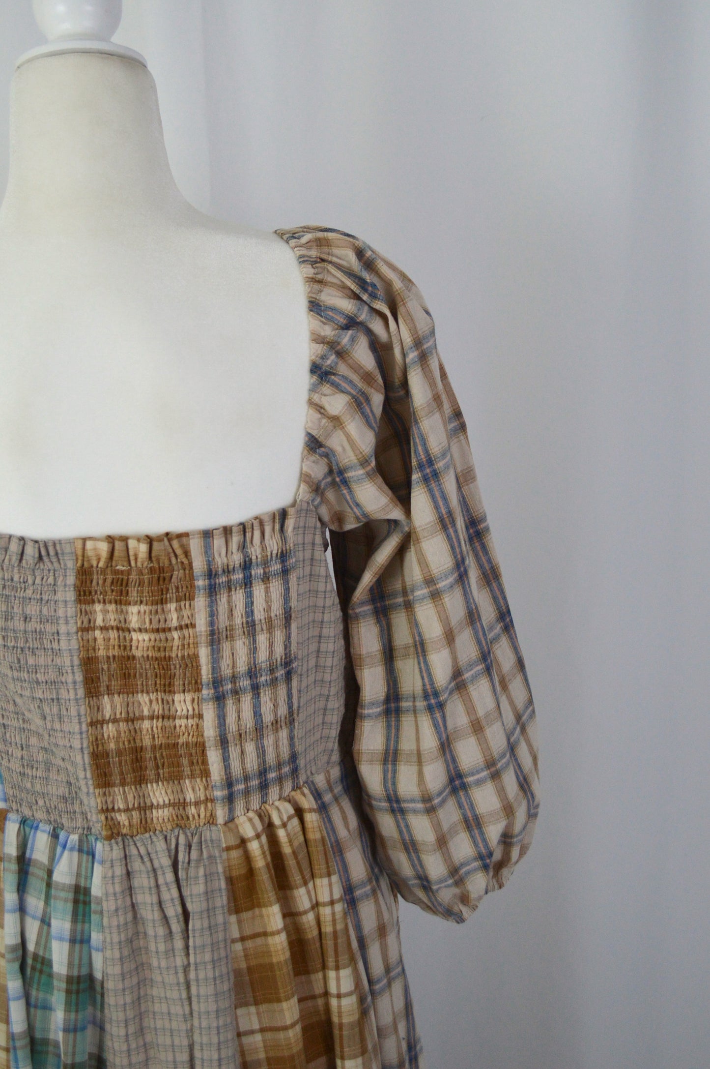 OUT WEST PLAID MAXI DRESS