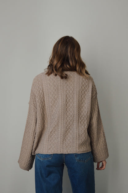 WALNUT CREEK CABLE KNIT CARDIGAN