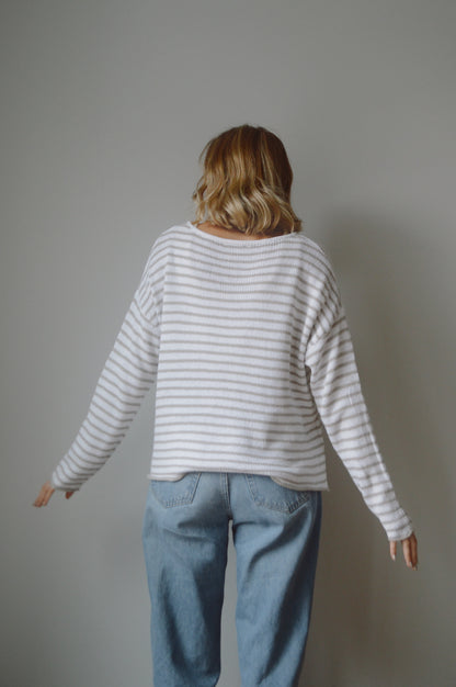 SALT & SAND STRIPED SWEATER