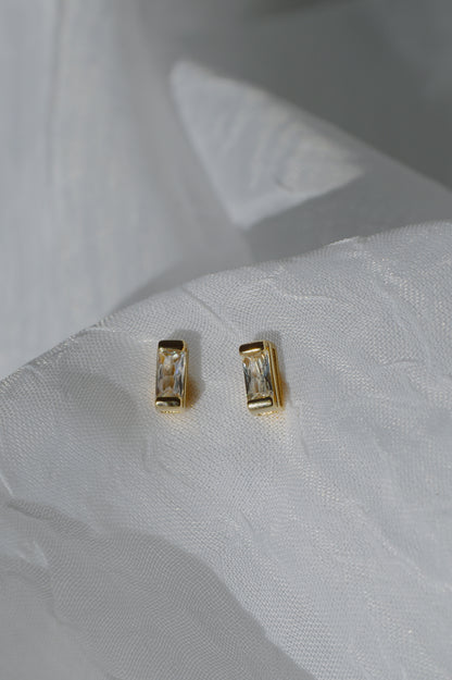 BAGUETTE STUD EARRINGS