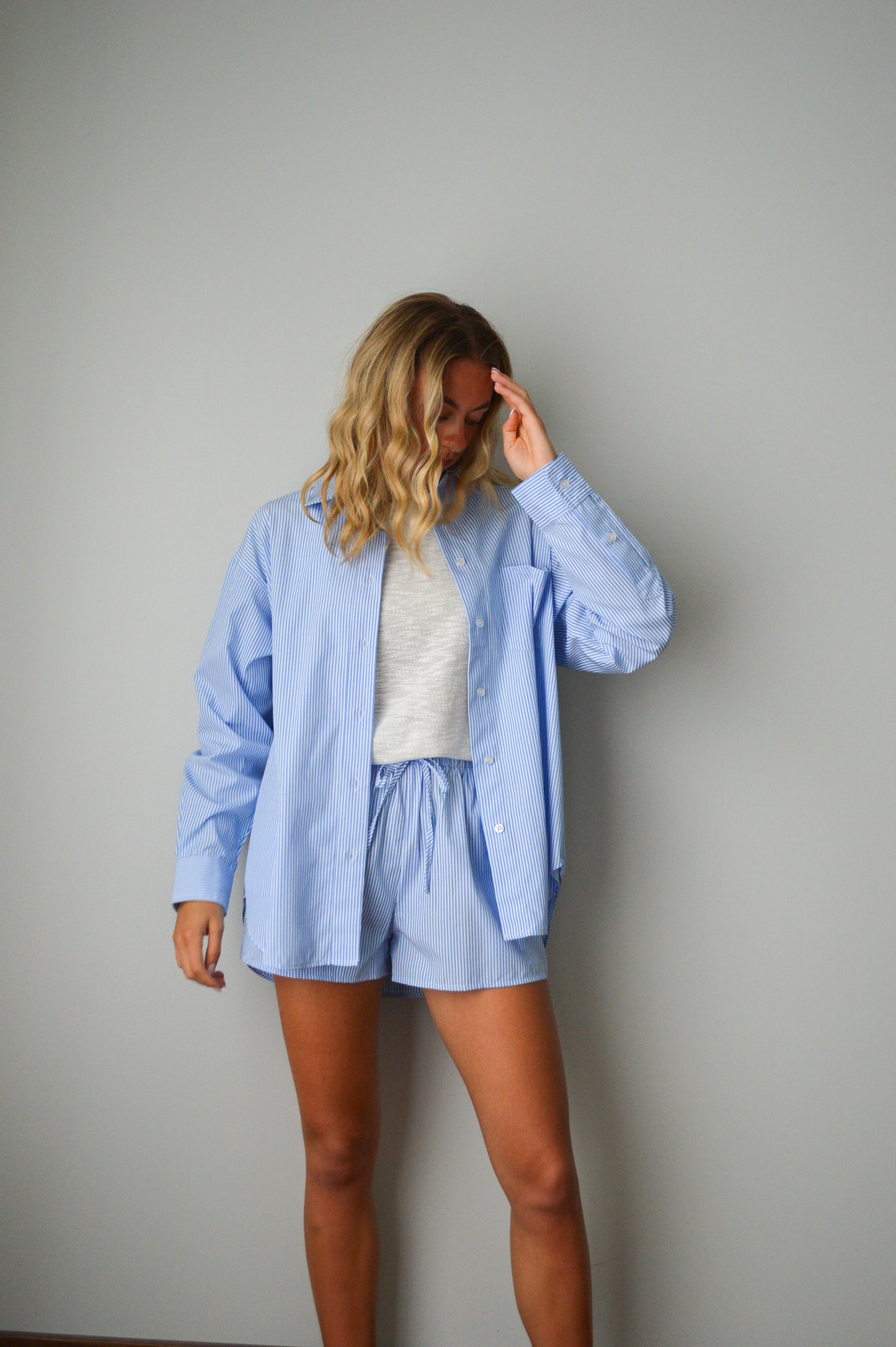 CAPE COD BLUE STRIPED BUTTON DOWN