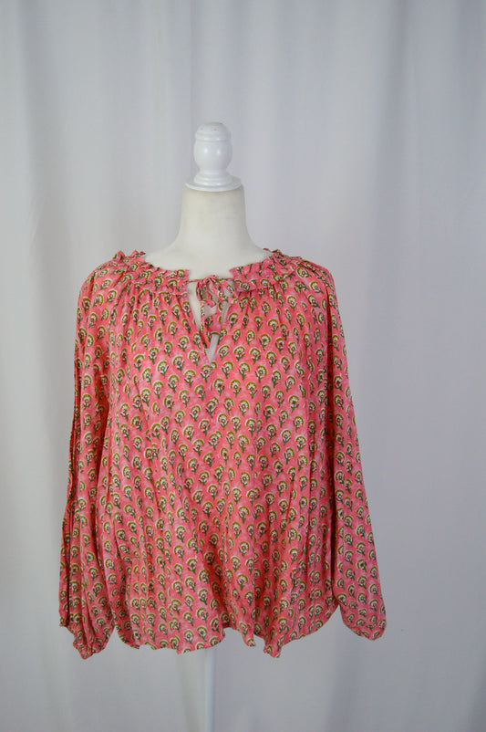 MARTHA'S VINEYARD PRINTED BLOUSE