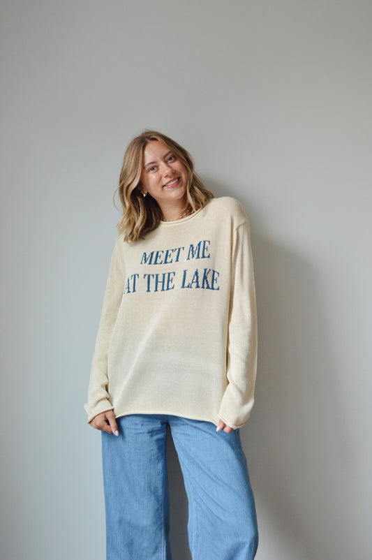 "MEET ME AT THE LAKE" SWEATER