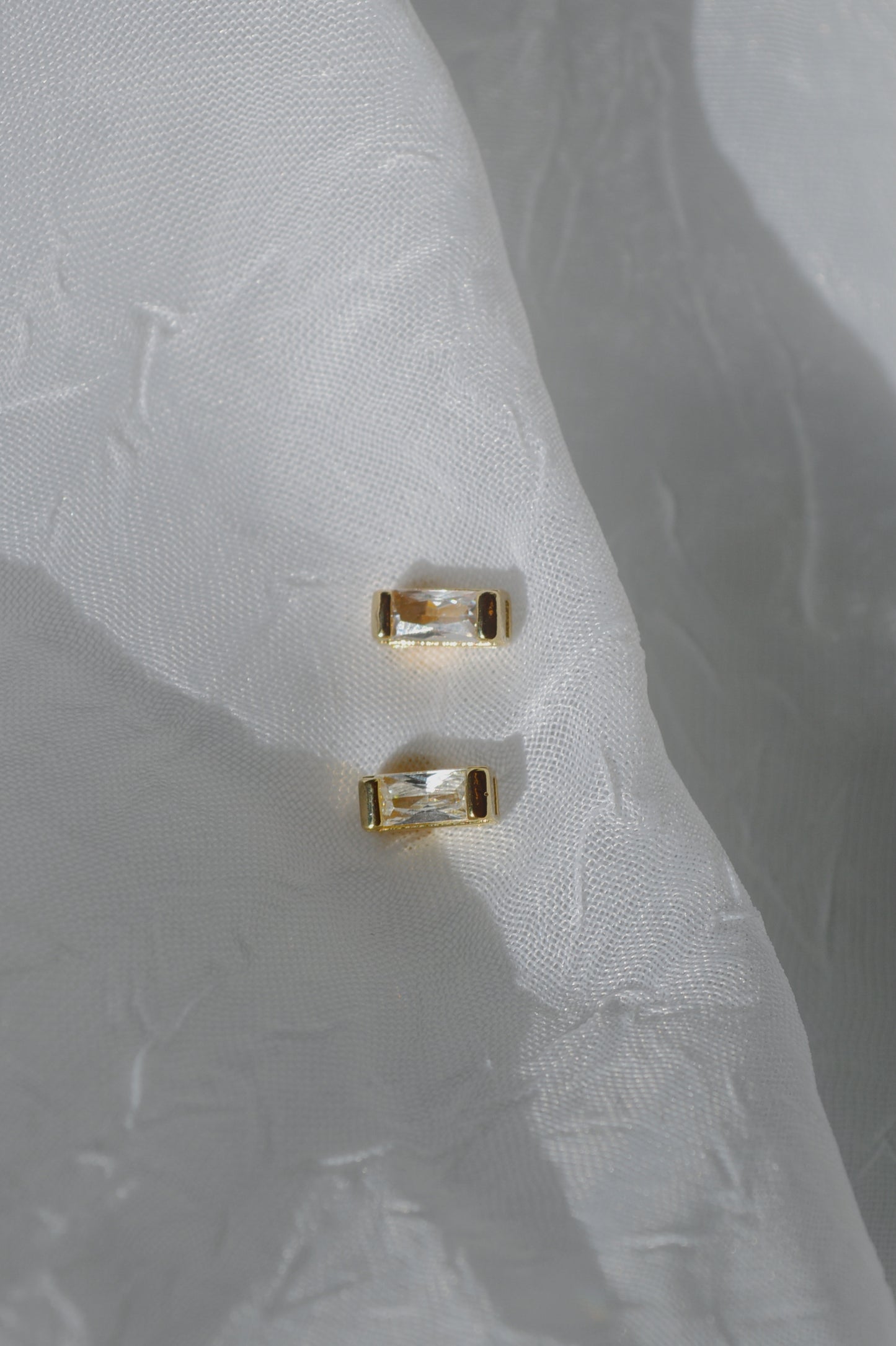 BAGUETTE STUD EARRINGS