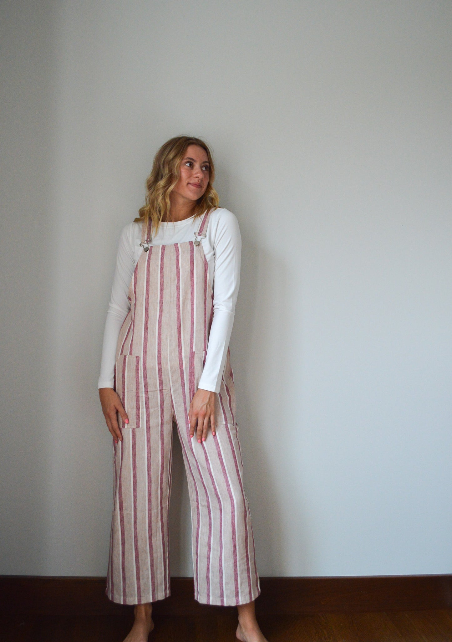 Candy Stripe Overalls
